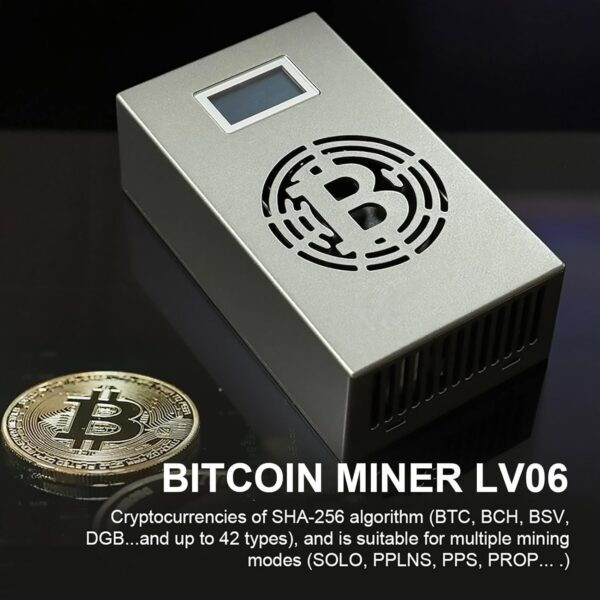 Bitcoin Miner Lucky Miner LV06 BTC Lottery Machine 500GHS BM1366 WiFi SHA-256 Asic Chip Algorithm BTC BCH BSV DGB - Image 3