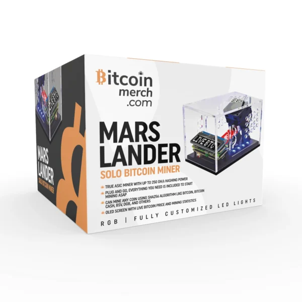 Bitcoin Mars Lander V2 Solo Bitcoin Miner - Up to 250GH/s - Image 4